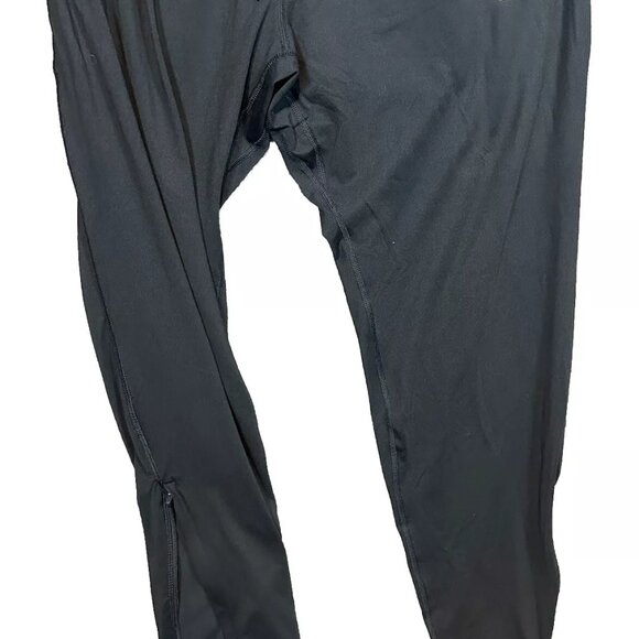 Nike Large Black/Gray Running Pants w/ Elastic Waistband, zip pockets and ankles - Picture 3 of 10